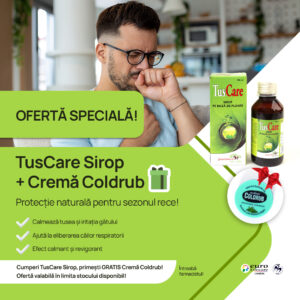 TusCare sirop + Mehta Coldrub 10 g Pachet PROMO