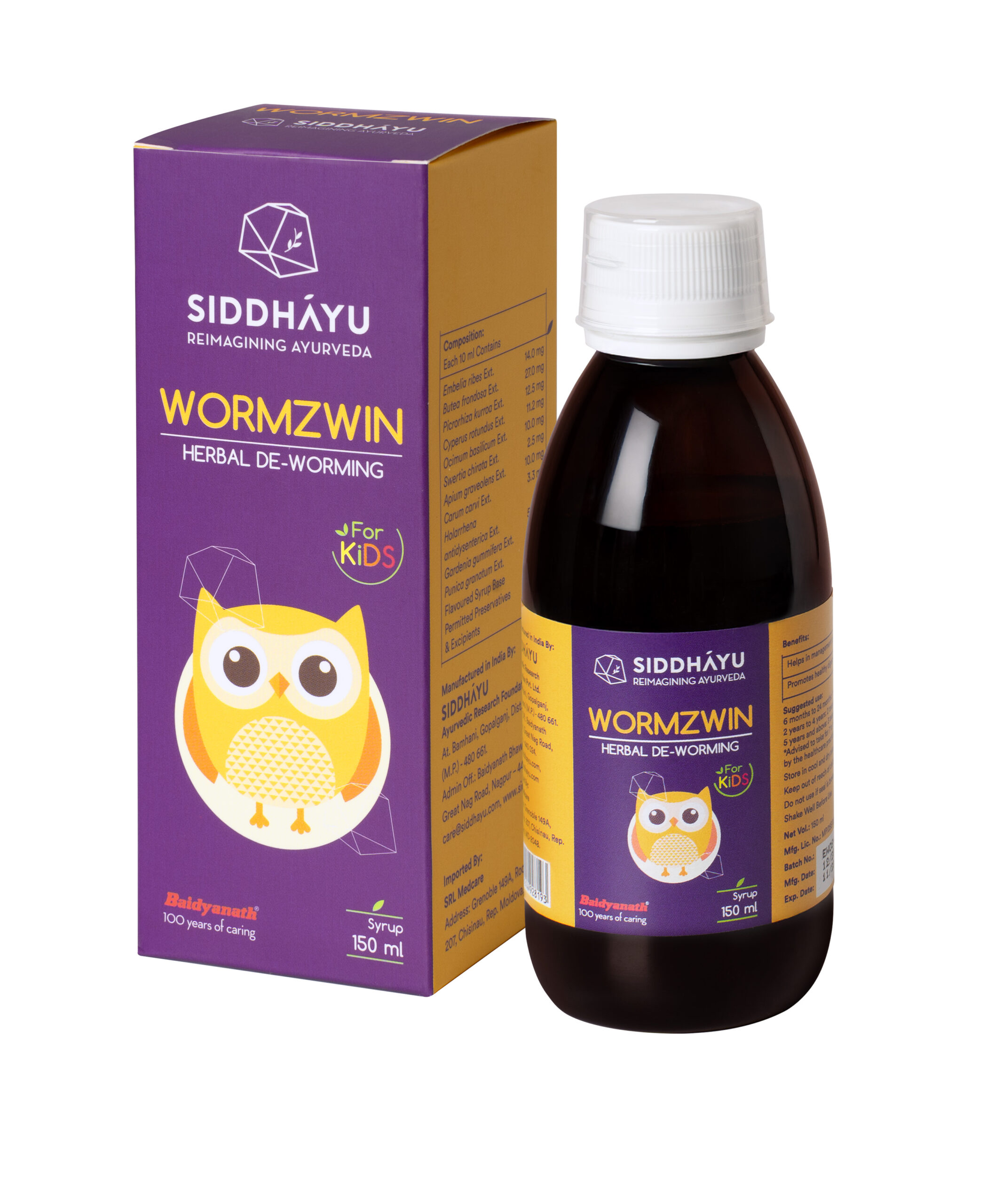 Wormzwin sirop 150 ml N1 (antihelmintic)
